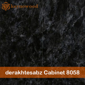 صفحه روی کابینت برند درخت سبز استون مشکی براق کد در طرح زیبا 8058