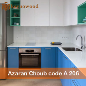 MDF آذران چوب کویر کد A 260 آبی سوزنی